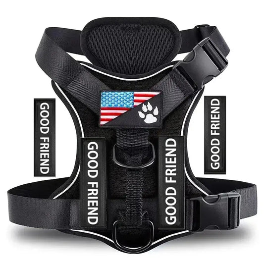 Reflective Dog Vest Harness With 5PCS Patches Excel Pets