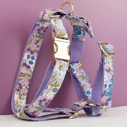 Excel Pets Adjustable Dog Harness With Soft Cotton Material, Comfortable Safe Fit For Daily Walks And Training, Printed Purple - Baby & Toddler > Baby Safety > Baby Safety Harnesses & Leashes > Harnesses Dog