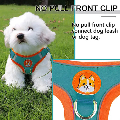 Excel Pets Step-In Dog Harness And Leash Set For Small To Medium Dogs, Comfortable No-Pull Design With Easy Step In - Animals & Pet Supplies > Pet Supplies > Pet Collars & Harnesses > Harnesses Dog