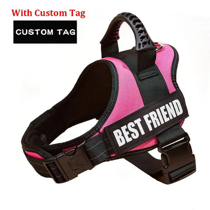 Excel Pets Adjustable Nylon Dog Harness For Comfort And Safety Easy Fit Reflective Straps No Pull Design - Animals & Pet Supplies > Pet Supplies > Pet Collars & Harnesses Dog