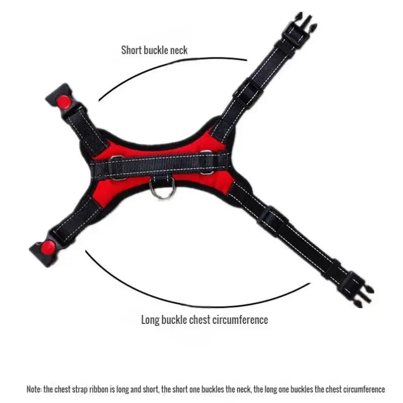 Excel Pets Durable Reflective Adjustable Pet Dog Harness With Lift Handle For Training And Night Safety - Animals & Pet Supplies > Pet Supplies > Pet Collars & Harnesses > Harnesses Dog