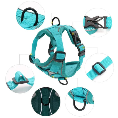 Excel Pets KOMMILIEF Adjustable Cat Harness For Comfortable Safe Walks With Leash Compatibility For Cats And Small To Medium Dogs - Animals & Pet Supplies > Pet Supplies > Pet Collars & Harnesses cat