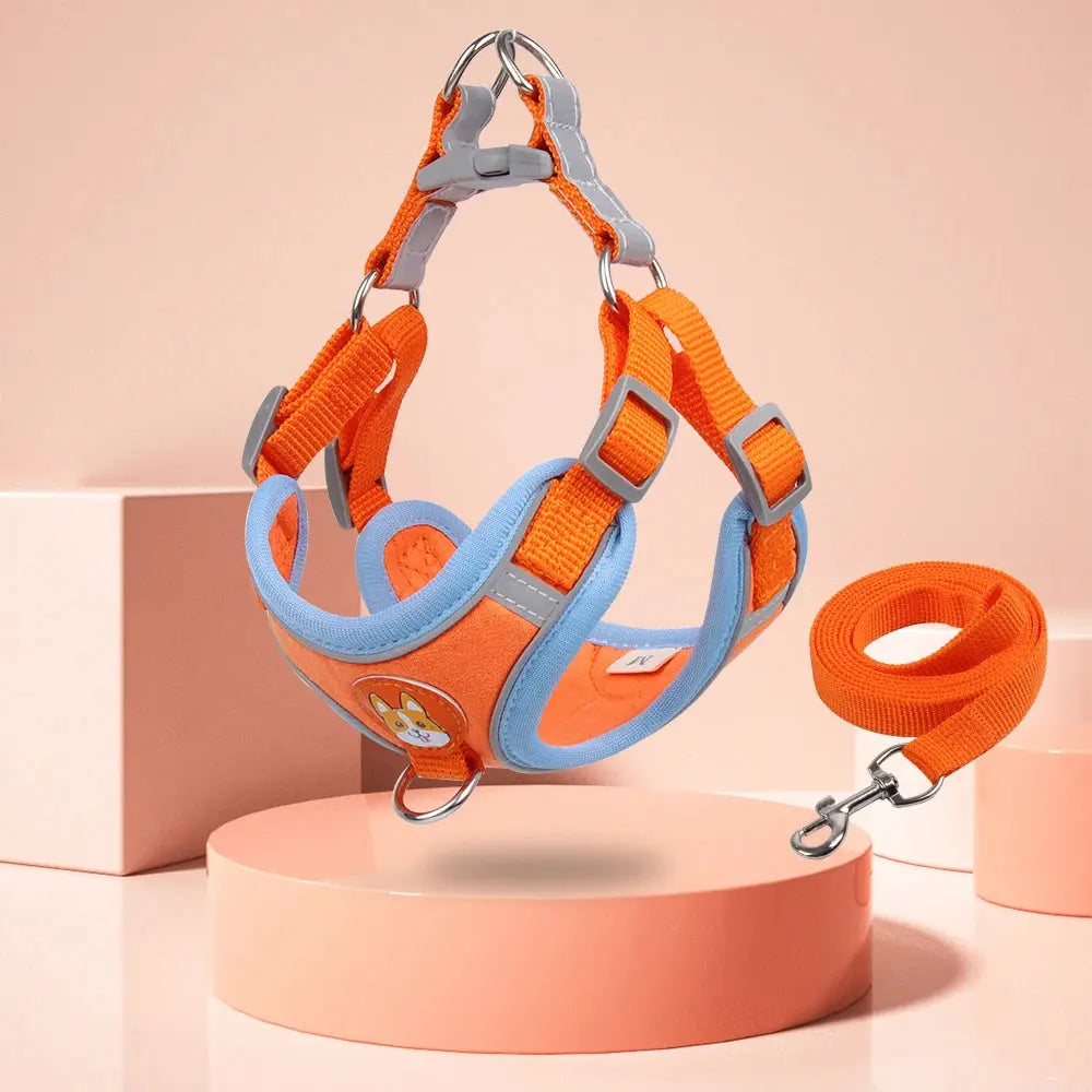 Step-in Dog Harness and Leash Set Excel Pets