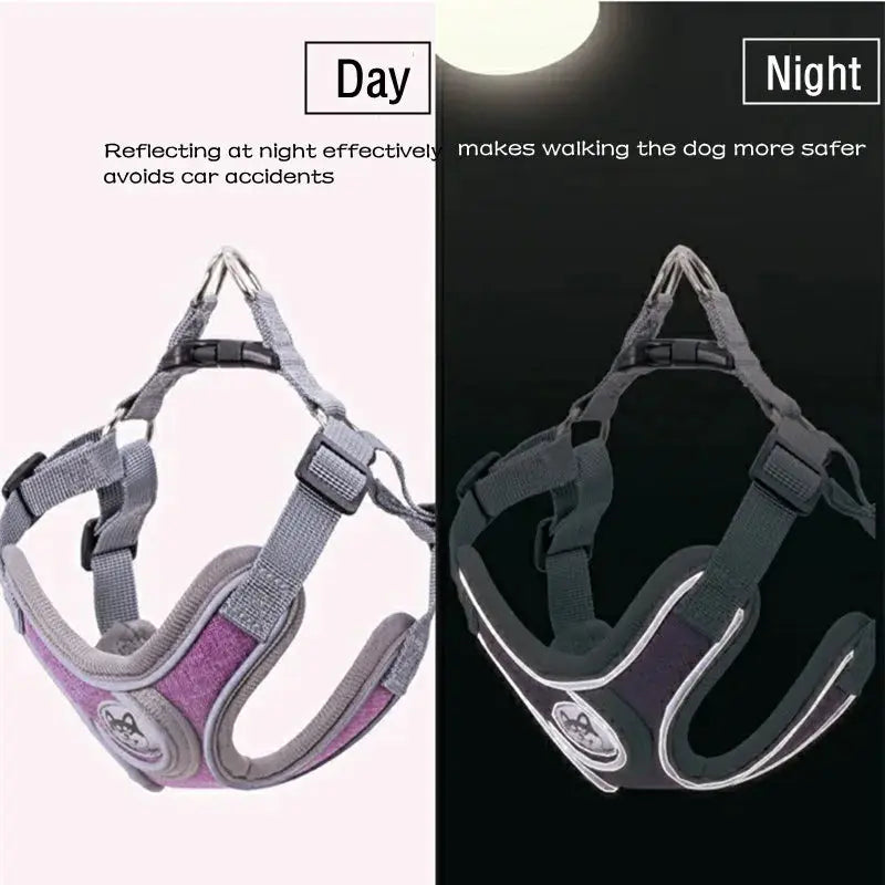 Excel Pets Reflective Adjustable Dog Harness for All Sizes Soft Mesh Comfort and Pressure Distribution - Animals & Pet Supplies > Pet Supplies > Pet Collars & Harnesses Dog