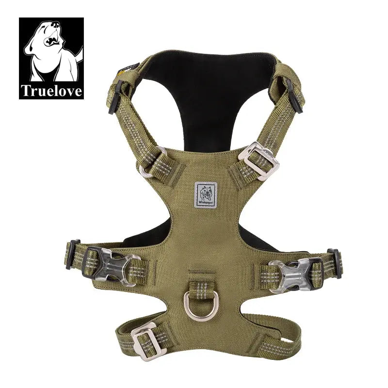 Excel Pets TrueLove FivePoint Adjustable Pet Harness With Handle, Escape Proof Cordura Material, Breathable Comfort For Dogs - Animals & Pet Supplies > Pet Supplies > Pet Collars & Harnesses Dog