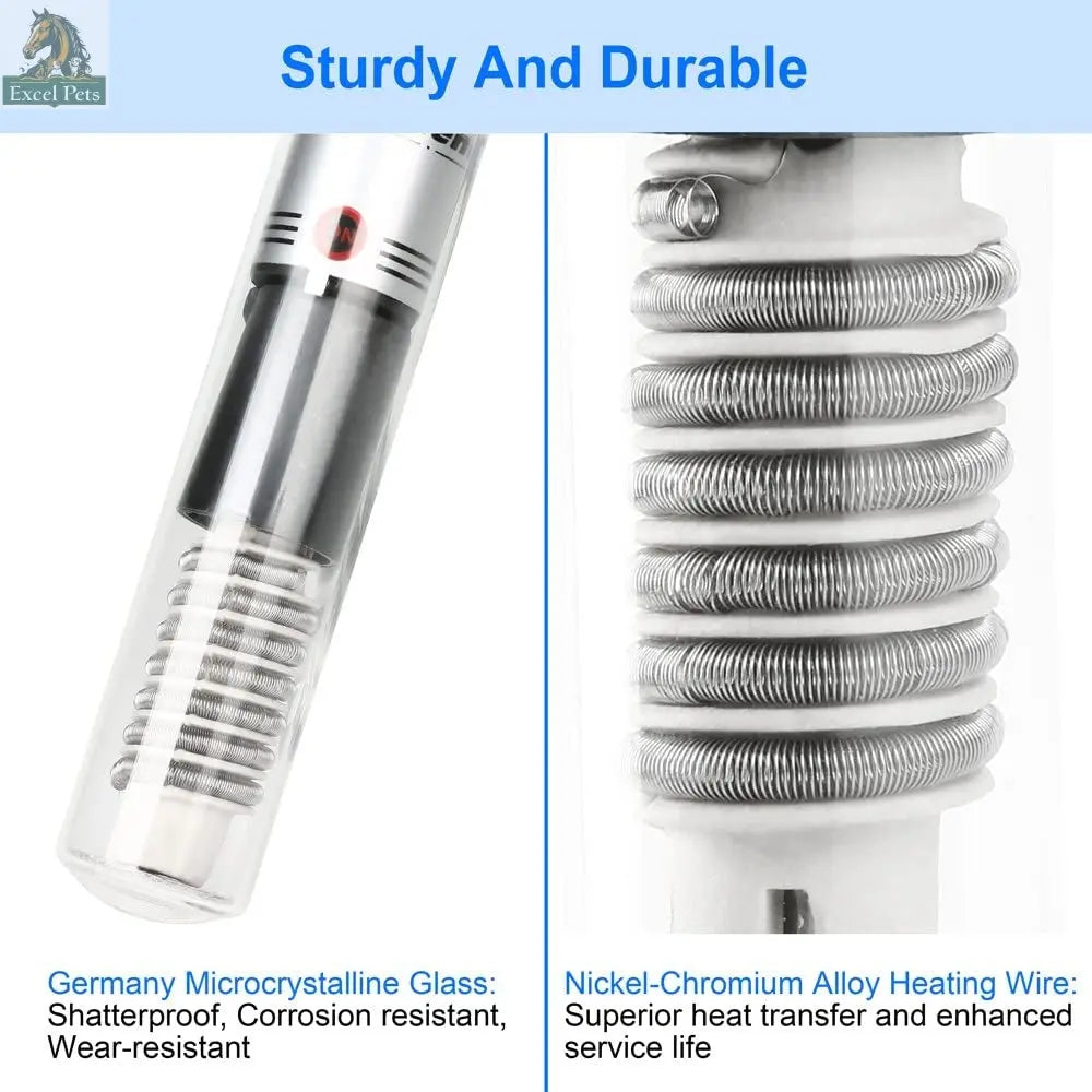 Submersible 300 Watt Aquarium Heater with 1-Year Warranty