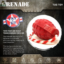 USA-K9 Grenade Rubber Dog Chew Toy | K9 Handler Reward Toy | Blue | USA Made SodaPup/True Dogs, LLC