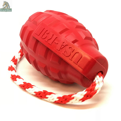 USA-K9 Grenade Rubber Dog Chew Toy | K9 Handler Reward Toy | Blue | USA Made SodaPup/True Dogs, LLC