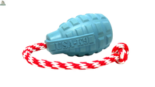 USA-K9 Grenade Shaped Rubber Dog Toy - Chew, Treat Dispenser & Tug Toy | USA SodaPup/True Dogs, LLC
