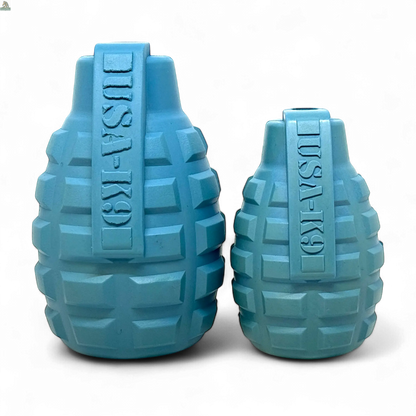 USA-K9 Grenade Shaped Rubber Dog Toy - Chew, Treat Dispenser & Tug Toy | USA SodaPup/True Dogs, LLC