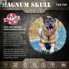 USA-K9 Magnum Skull - Black Magnum Rubber Chew Toy for Extreme Chewers | USA Made SodaPup/True Dogs, LLC