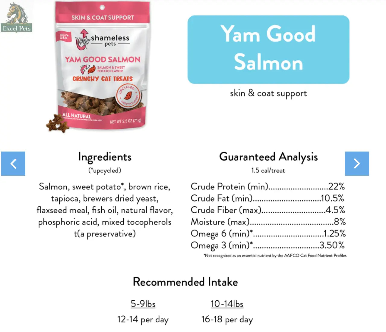 Yam Good Salmon Cat Treats 2.5oz-2