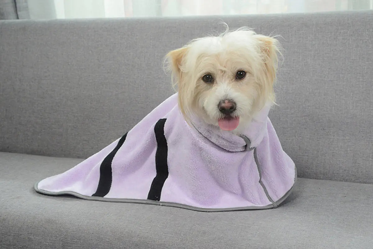 Quick-Drying Pet Towel Dog Bathrobe Pet Dog Bath Towel for Dogs and Cats Microfiber Absorbent Pet Drying Towel Pet Supplies Pet Products Excel Pets
