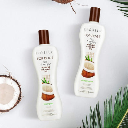 Fetch for Pets BioSilk Silk Therapy Dog Conditioner 12 Oz With Silk Proteins And Coconut Oil For A Silky Coat - Animals & Pet Supplies > Pet Supplies > Pet Grooming Supplies > Pet Shampoo & Conditioner > Conditioners Dog