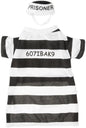 PetEdge Dealer Services* Stylish Prison Pooch Costume For Medium Dogs Black And White Halloween Outfit For Trick Or Treating - Animals & Pet Supplies > Pet Supplies > Pet Apparel > Pet Costumes Dog