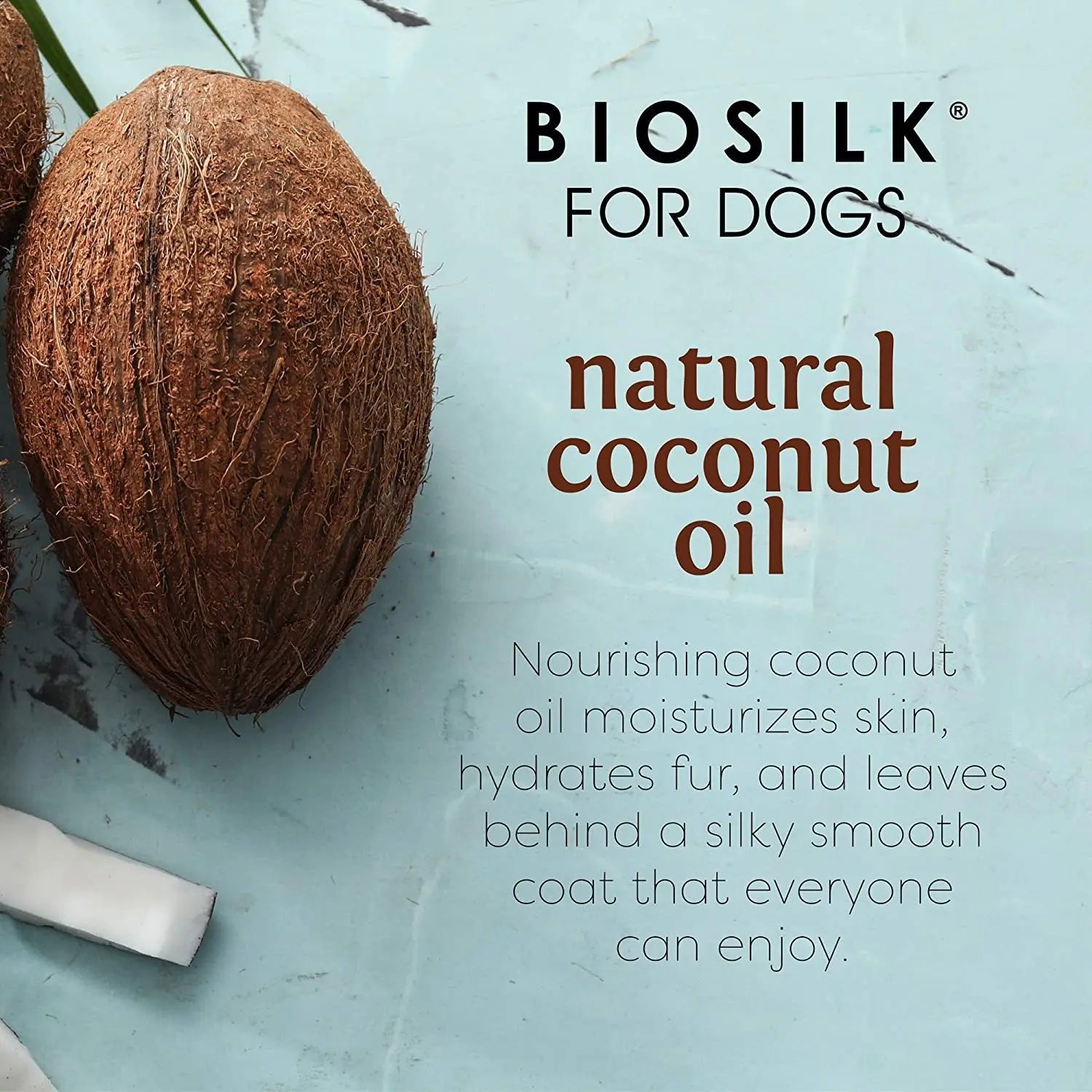 Transform Your Dog's Coat with BioSilk Silk Therapy Conditioner - Nourishing Coconut Oil Formula for Silky Smooth Fur, 12 Ounces Fetch for Pets