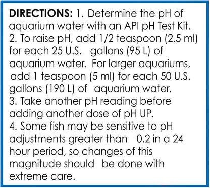Mars Fishcare API pH Up Freshwater Aquarium pH Raising Solution 16 Ounce Bottle to Safely Raise and Stabilize Your Tank pH - Uncategorized