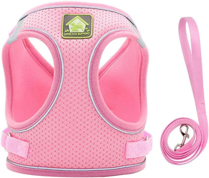 FEimaX FEimaX No Pull Adjustable Dog Harness and Leash Set for Small Dogs and Cats with 1.5 Meter Leash - Animals & Pet Supplies > Pet Supplies > Pet Collars & Harnesses > Harnesses Dog