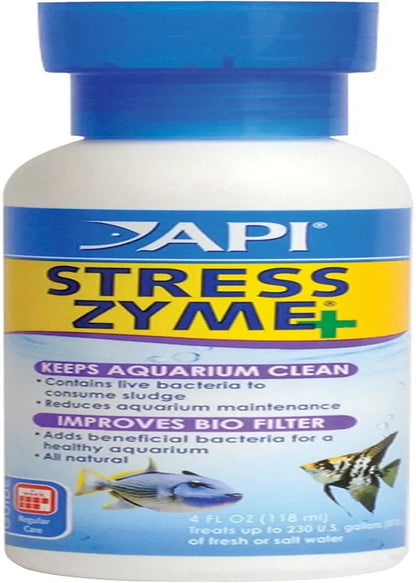 Mars Fishcare API Stress Zyme Aquarium Cleaning Solution 16 Oz Bottle Keeps Tank Crystal Clear and Fish Healthy - Animals & Pet Supplies > Pet Supplies > Fish & Aquatic Supplies > Aquarium Water Treatments > Water Conditioners
