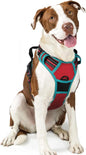 GLOBEGOU CO.,LTD Rabbitgoo Large Dog Harness No Pull Adjustable Soft Padded Vest Reflective Oxford Material Red Plaid Dual Leash Clips - Animals & Pet Supplies > Pet Supplies > Pet Collars & Harnesses Dog