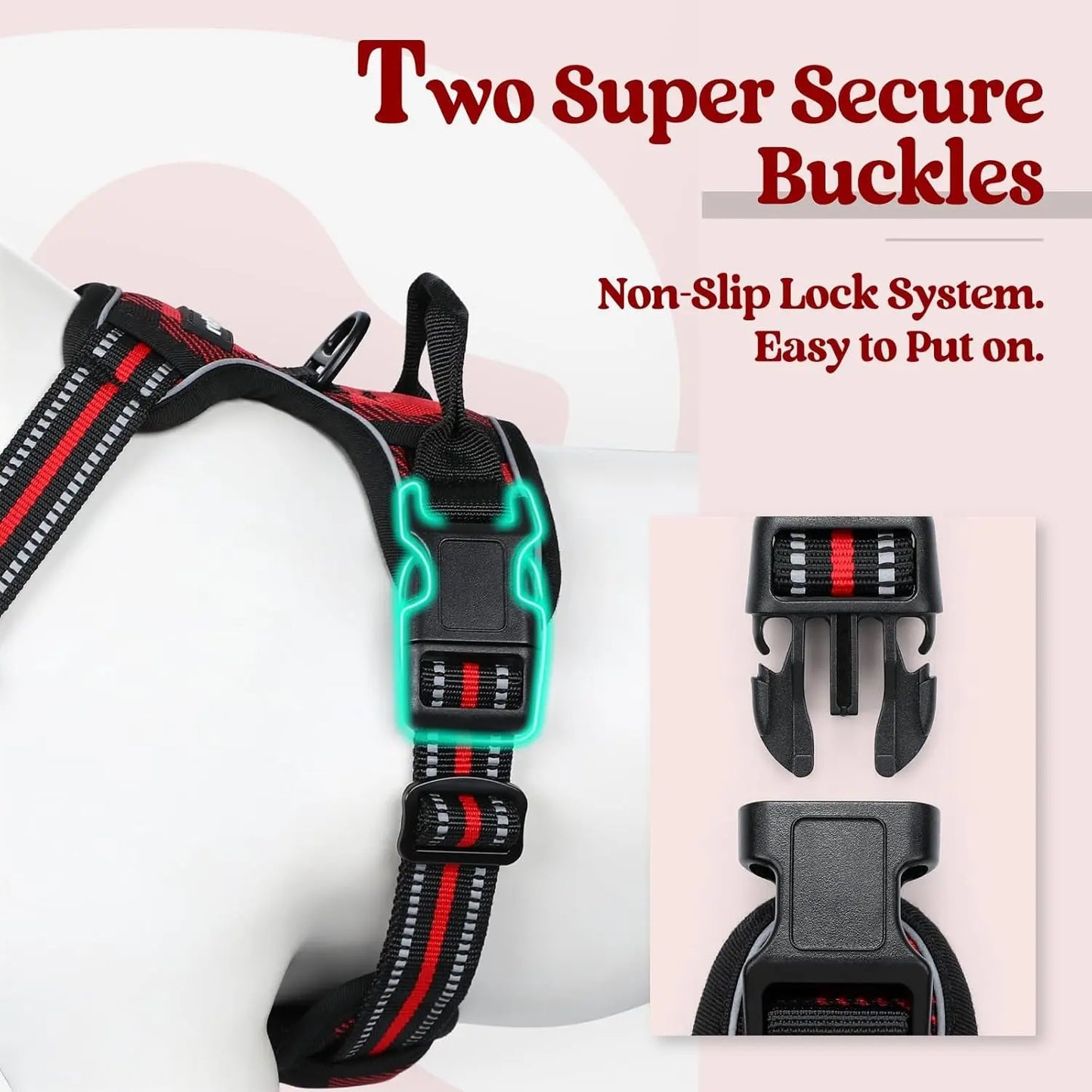 Rabbitgoo Dog Harness No Pull with 2 Leash Clips GLOBEGOU CO.,LTD