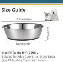 FUTONG Peggy11 Lightweight Stainless Steel Cat Bowls Set 3 Cup Two Pack Food Grade Durable Rust Resistant Dishwasher Safe - Animals & Pet Supplies > Pet Supplies > Pet Bowls, Feeders & Waterers > Bowls cat