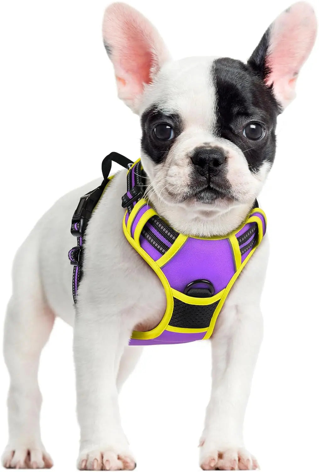GLOBEGOU CO.,LTD Rabbitgoo Large Dog Harness No Pull Adjustable Soft Padded Vest Reflective Oxford Material Red Plaid Dual Leash Clips - Animals & Pet Supplies > Pet Supplies > Pet Collars & Harnesses Dog