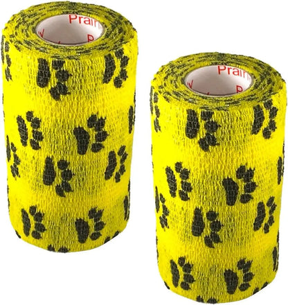 Prairie Horse Supply Bulk Pack 4 Inch Veterinary Wrap Tape Prairie Horse Self Adhesive Vet Wrap With Colorful Designs 5 Yard Roll - Animals & Pet Supplies > Pet Supplies > Pet Medical Tape & Bandages Equine