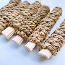 Dog Hugs Cat Bamboo Bliss Straw Molar Toy For Small Pets Natural Water Plants And Sweet Bamboo Chew Toy - Animals & Pet Supplies > Pet Supplies > Small Animal Supplies > Small Animal Habitat Accessories Dog