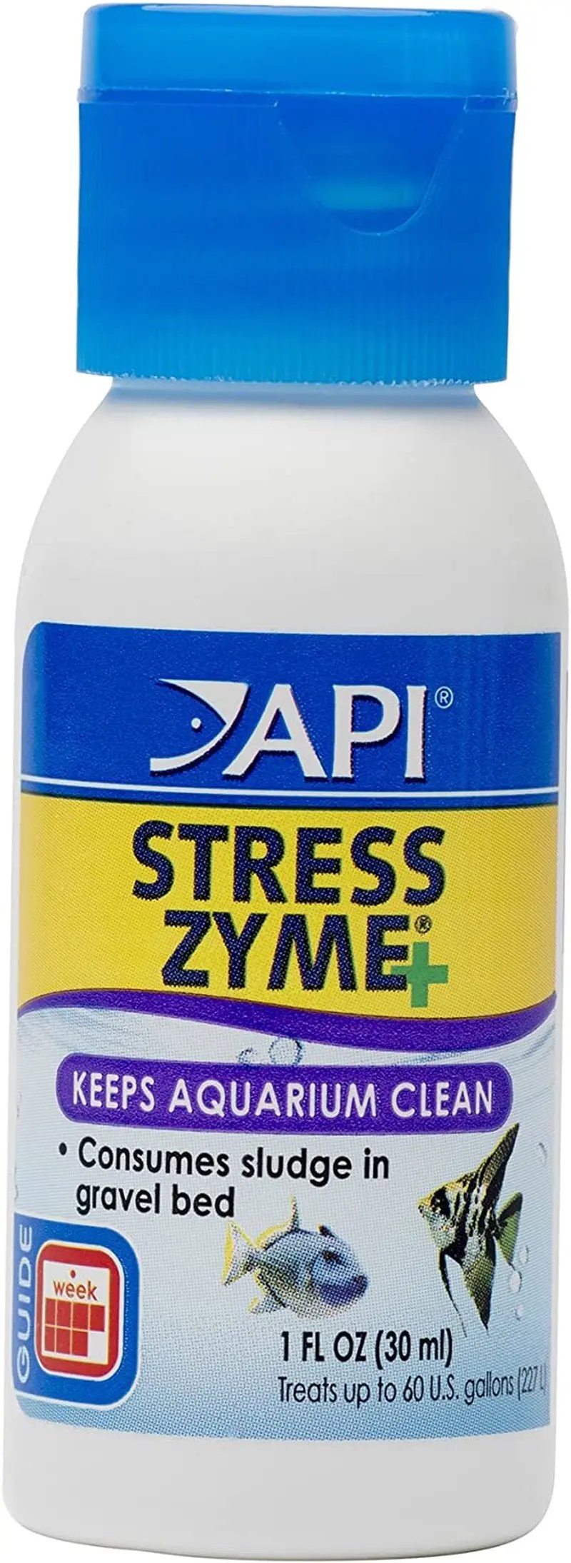 Mars Fishcare API Stress Zyme Aquarium Cleaning Solution 16 Oz Bottle Keeps Tank Crystal Clear and Fish Healthy - Animals & Pet Supplies > Pet Supplies > Fish & Aquatic Supplies > Aquarium Water Treatments > Water Conditioners
