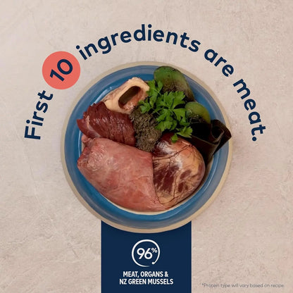 Excel Pets Peak Air Dried Dog Food With Beef And Organs Bone Grain Free High Protein Nutrient Dense New Zealand Green Mussels - Animals & Pet Supplies > Pet Supplies > Dog Supplies > Dog Food > Non-Prescription Dog Food Dog