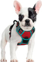 GLOBEGOU CO.,LTD Rabbitgoo Large Dog Harness No Pull Adjustable Soft Padded Vest Reflective Oxford Material Red Plaid Dual Leash Clips - Animals & Pet Supplies > Pet Supplies > Pet Collars & Harnesses Dog