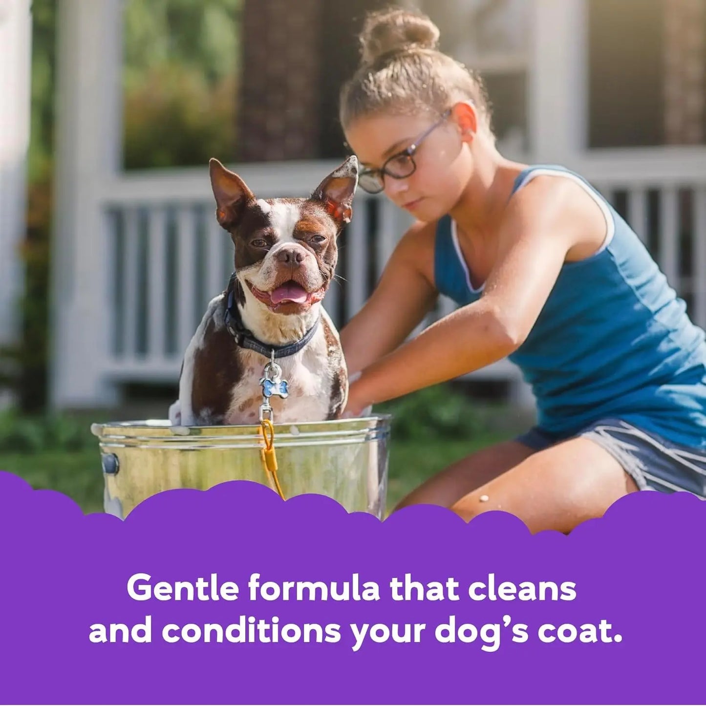 Buddy Wash 2-In-1 Dog Shampoo and Conditioner for Dog Grooming, Lavender & Mint, 1 Gal. Bottle Excel Pets
