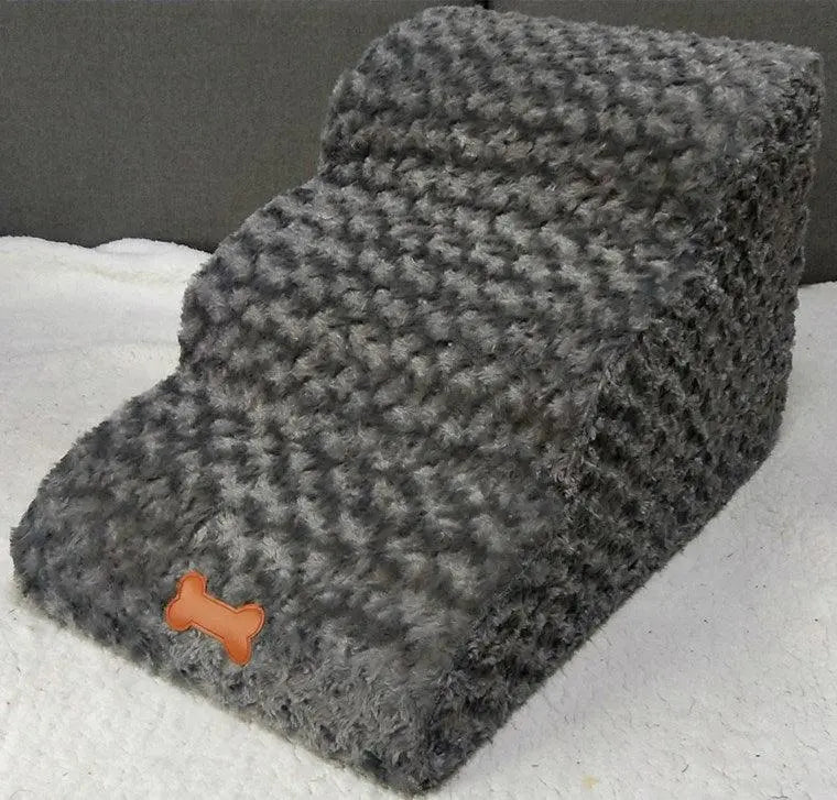 CozyStep removable washable small sponge pet ladder with soft flannel cover and three-step design for small dogs
