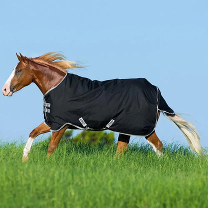 HORSEWARE PRODUCTS, LTD Horseware Ireland Amigo Stock Horse Turnout Lite Blanket Black Silver Size 82 All Weather - Sporting Goods > Outdoor Recreation > Equestrian > Horse Care > Horse Blankets & Sheets Equine