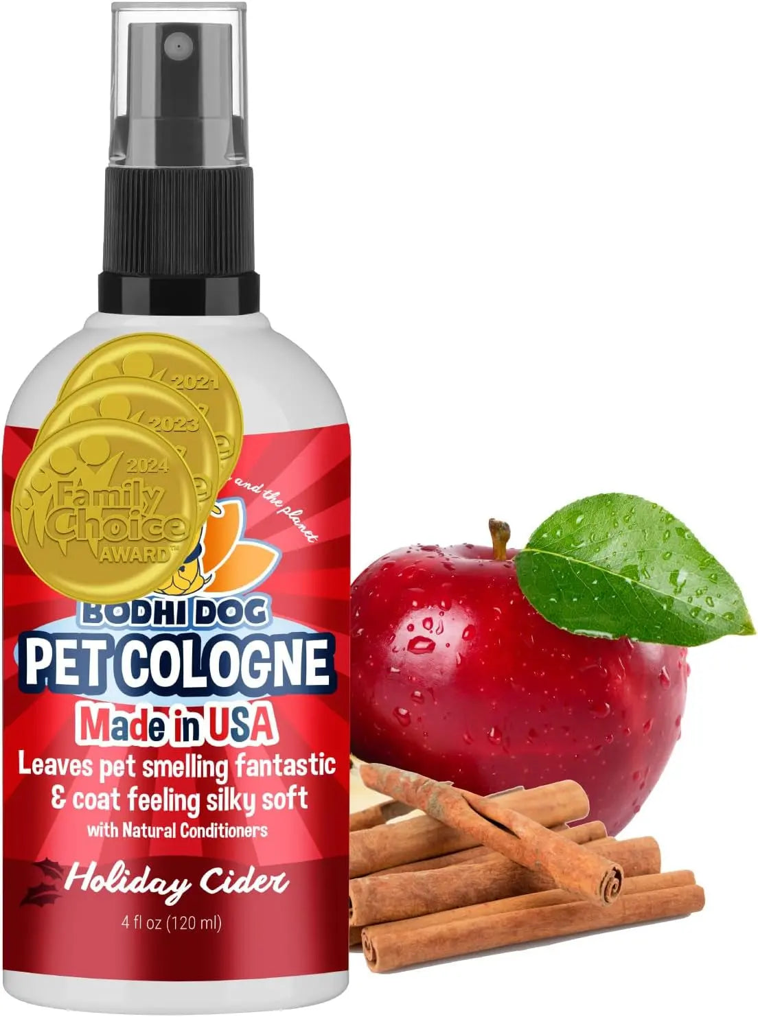 Bodhi Dog Natural Dog Cologne - Refreshing Baby Powder Scented Deodorizing Spray & Conditioner for Dogs and Cats - Safe, Gentle Formula for All Pets - 4 Fl Oz Made in USA Bodhi Dog