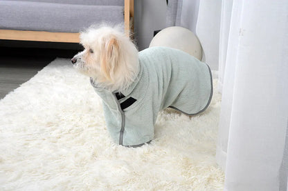 Excel Pets Microfiber Quick Drying Towel And Bathrobe For Pets After Bath Care Absorbent Cozy Coat Dryer - Animals & Pet Supplies > Pet Supplies > Pet Grooming Supplies Dog