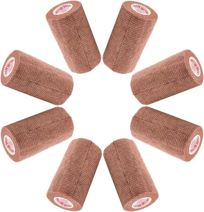 Prairie Horse Supply Bulk Pack 4 Inch Veterinary Wrap Tape Prairie Horse Self Adhesive Vet Wrap With Colorful Designs 5 Yard Roll - Animals & Pet Supplies > Pet Supplies > Pet Medical Tape & Bandages Equine