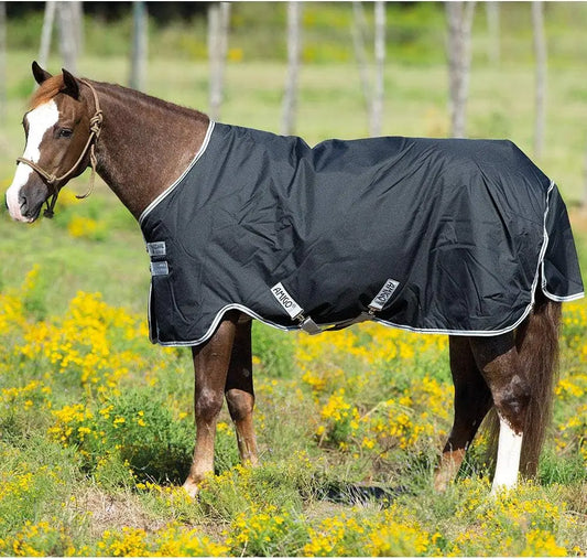 Horseware Ireland Amigo Stock Horse T/O Lite Blanket in Black/Silver - Size 82, Waterproof and Breathable Design for Optimal Comfort HORSEWARE PRODUCTS, LTD
