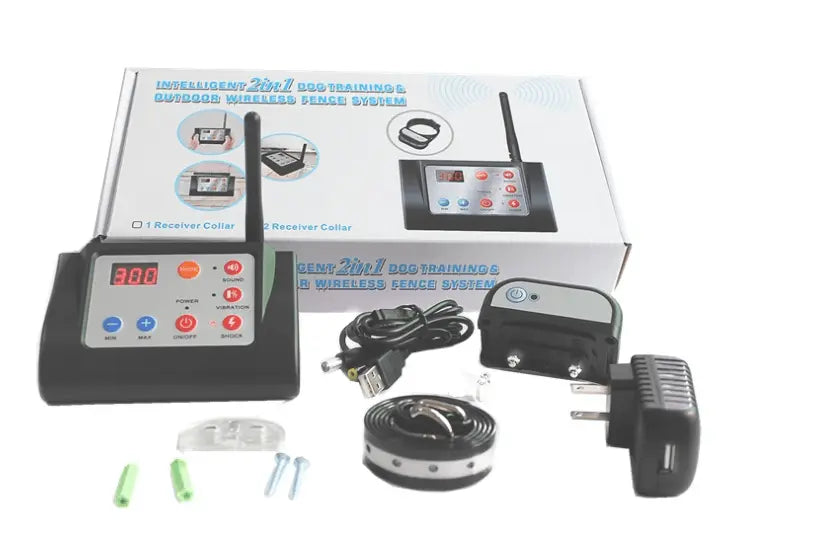Wireless Petsafe Containment System with multi-mode training collars and electronic wireless fence device kit