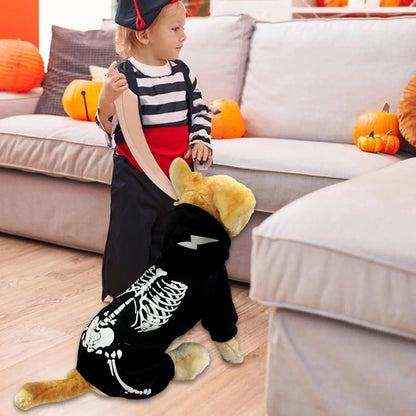 Halloween Gifts PRETXORVE Black Dog Costume For Halloween Cosplay Adorable Pet Outfit For Small Medium And Large Dogs - Animals & Pet Supplies > Pet Supplies > Pet Apparel > Pet Costumes Dog