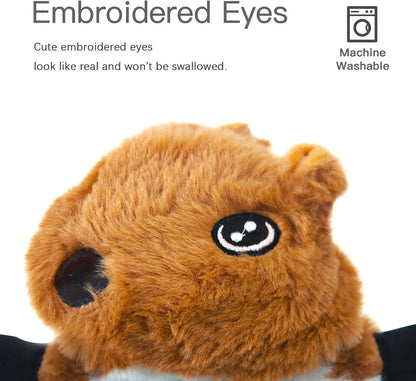 SHARLOVY SharLovy 5 Pack Plush Squeaky Dog Toys For Chewing And Teething Squirrel Cow Fox Wolf Tiger Bundle - Animals & Pet Supplies > Pet Supplies > Dog Supplies > Dog Toys Dog