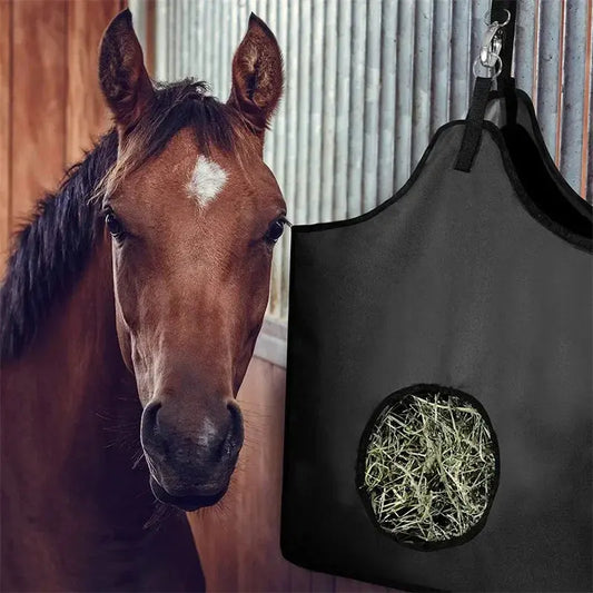 Hay Bag for Horse Pouch Oxford Feeding Waterproof Animals Feeder Hay Sheep Horse Accessories Equestrian Equipment Farm Supplies Excel Pets