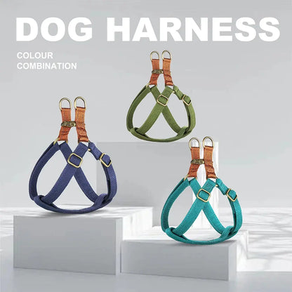 New Custom Dog Harness Reflective Nylon Dog Harnesses Vest Free Engraved Pet ID Tag Harnesses for Small Medium Large Dogs Pug Didog
