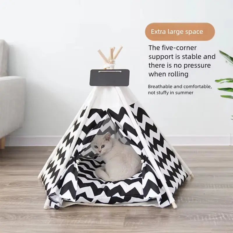 Stylish Pet Tent Hideaway for Cats, Dogs & Adventurous Naps Excel Pets