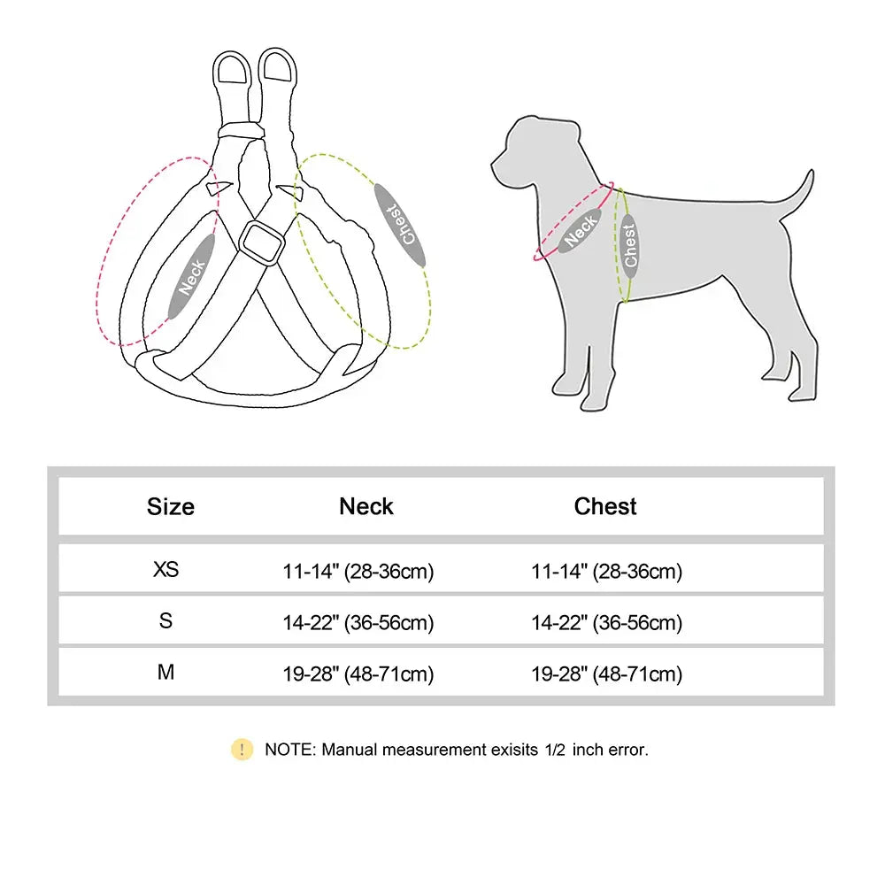 New Custom Dog Harness Reflective Nylon Dog Harnesses Vest Free Engraved Pet ID Tag Harnesses for Small Medium Large Dogs Pug Didog