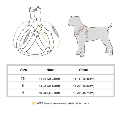New Custom Dog Harness Reflective Nylon Dog Harnesses Vest Free Engraved Pet ID Tag Harnesses for Small Medium Large Dogs Pug Didog