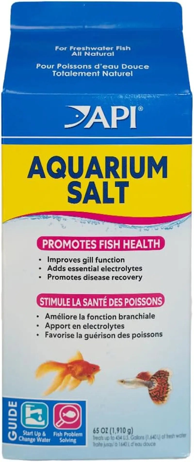 Mars Fishcare API Freshwater Aquarium Salt 67 Oz Box For Healthy Fish Electrolytes All Natural - Animals & Pet Supplies > Pet Supplies > Fish & Aquatic Supplies > Aquarium Water Treatments > Water Conditioners Fish supplies