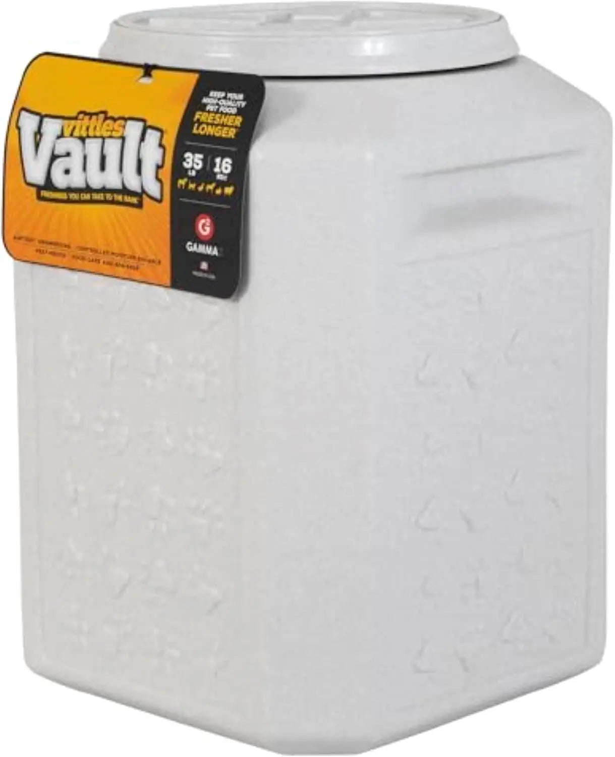 Gamma2 Vittles Vault Pet Food Storage Containers - Sealed Dog and Cat Food Storage Container, Fits up to 80Lbs, Made in the USA - [14"L X 28"H] Gamma2