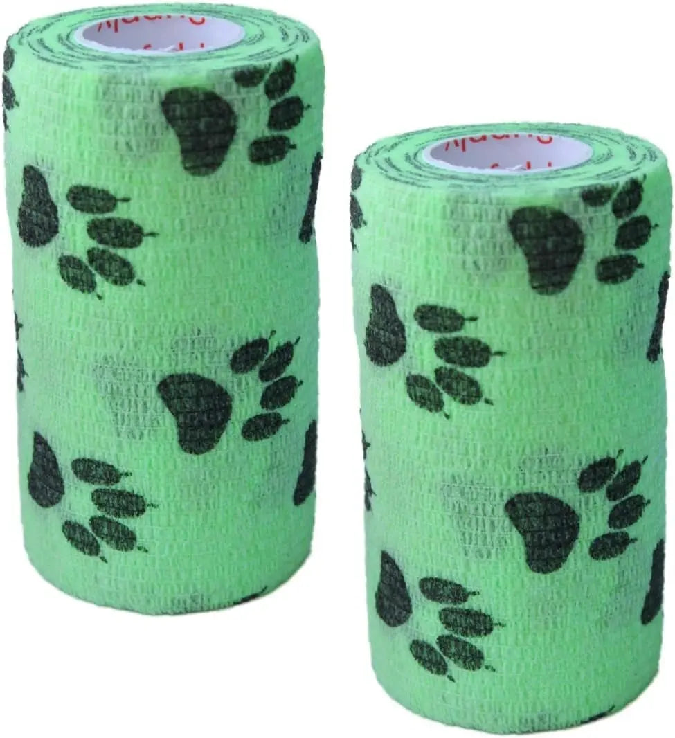Prairie Horse Supply Bulk Pack 4 Inch Veterinary Wrap Tape Prairie Horse Self Adhesive Vet Wrap With Colorful Designs 5 Yard Roll - Animals & Pet Supplies > Pet Supplies > Pet Medical Tape & Bandages Equine